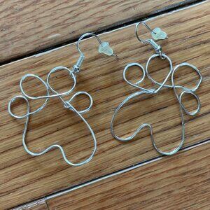 Paw Print Jewelry: 1 Ring, 3 Earrings